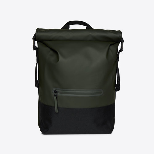 Rains Trail Rolltop Backpack Green Rugzak Rains Trail Rolltop Backpack Green Rugzak