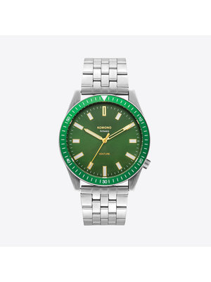 Komono Ray Venture Estate Silver Green Montre