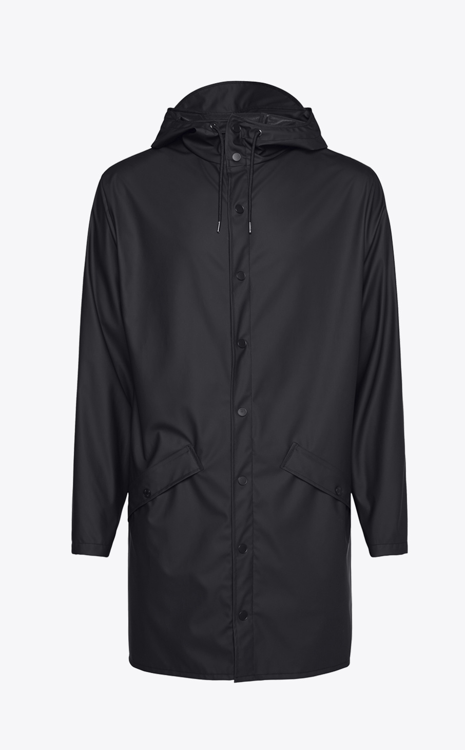 Rains Long Jacket Black raincoat