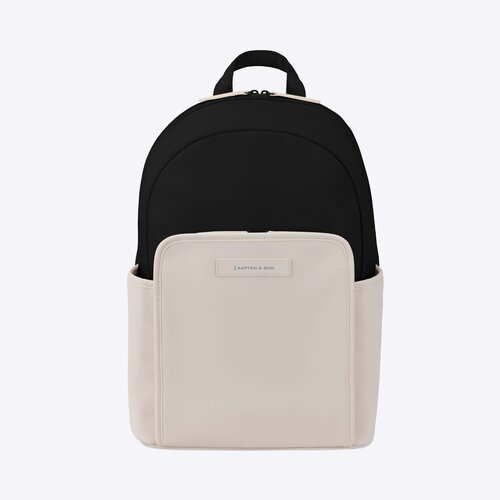 Kapten and Son Aalborg Cream Black Rugzak Kapten and Son Aalborg Cream Black Rugzak