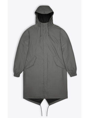 Rains Fishtail Parka Grey Raincoat