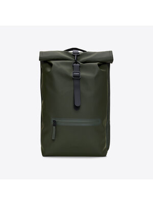 Rains Rolltop Rucksack Green Rucksack