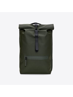 Rains Rolltop Rucksack Green Zaino