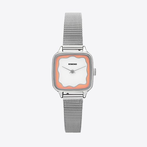 Komono Kate Wave Royale Silver Blush Uhr