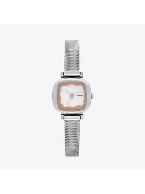 Komono Moneypenny Wave Royale Silver Blush Montre