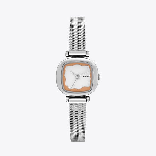 Komono Moneypenny Wave Royale Silver Blush Uhr