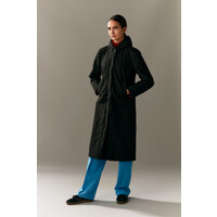 Not So Long Tube Polyrayon Black Parka