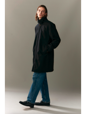 Welter Shelter Long Dong Techwool Black Cappotto