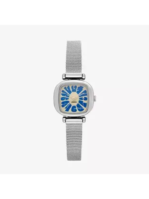 Komono Moneypenny Flower Royale Silver Yale Horloge