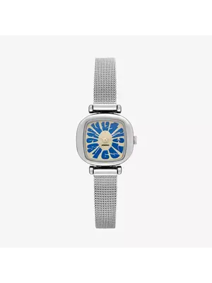 Komono Moneypenny Flower Royale Silver Yale Montre