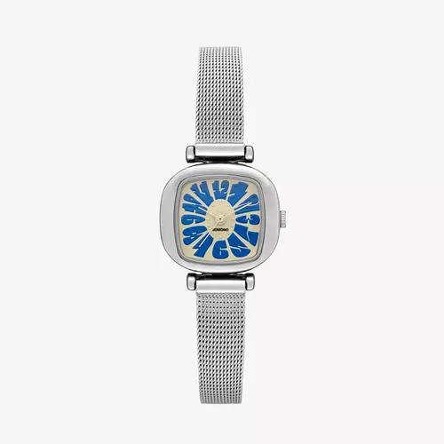 Komono Moneypenny Flower Royale Silver Yale Watch