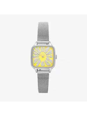 Komono Kate Flower Royale Silver Lemon Orologio