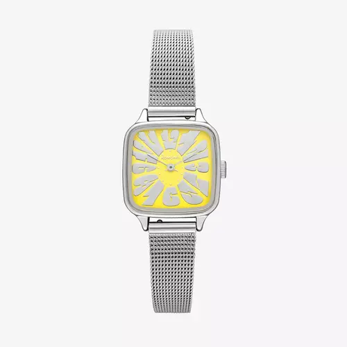 Komono Kate Flower Royale Silver Lemon Uhr