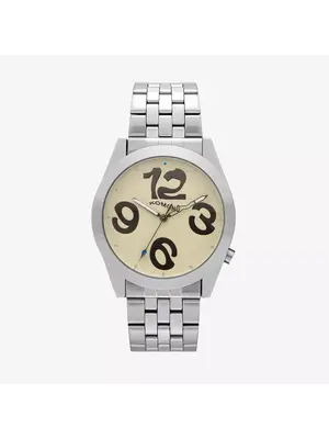 Komono Ray Liquid Estate Silver Marshmallow Watch