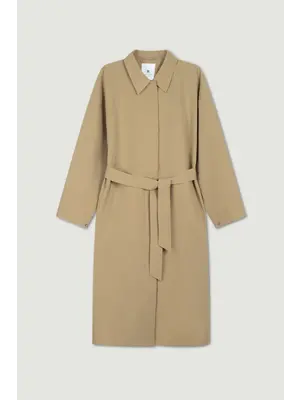 Welter Shelter Rachel G Stretch Twill Beige Coat