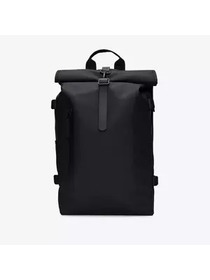 Rains Rolltop Rucksack Large Black Rucksack