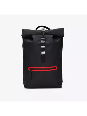 Rains Rolltop Rucksack Contrast Black Rucksack