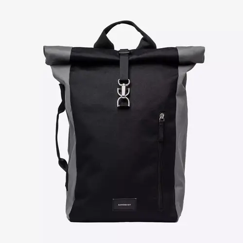 Sandqvist Dante Vegan Multi Black Grey Backpack