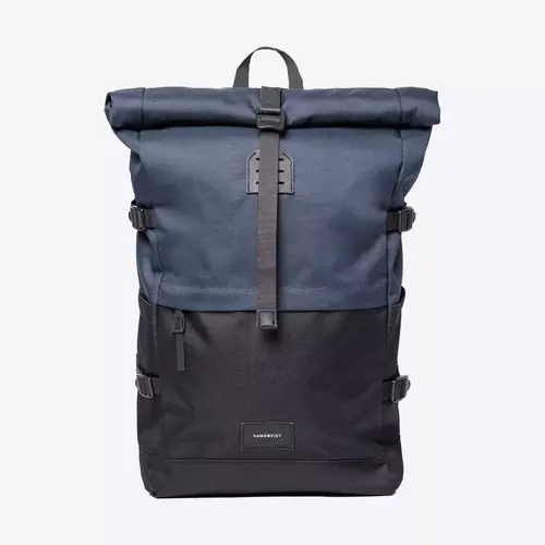 Sandqvist Bernt Multi Black Navy Zaino