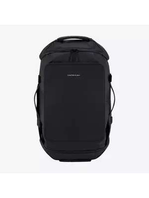 Kapten and Son Lisbon Duffle Backpack All Black Rugzak