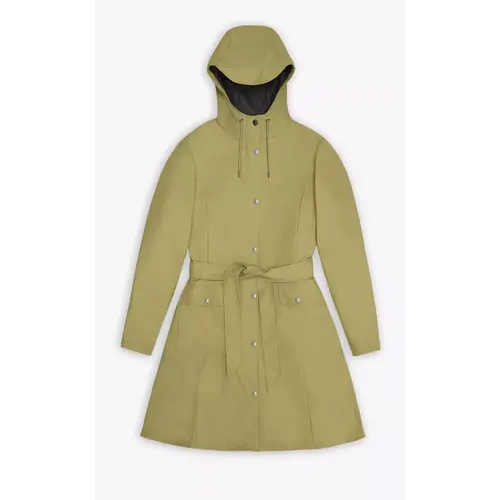 Rains Curve Jacket Khaki Raincoat