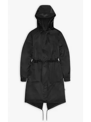 Rains String Parka Black Grain Imperméable