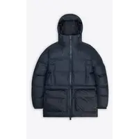 Alta Long Puffer Cargo Jacket Navy Cappotto