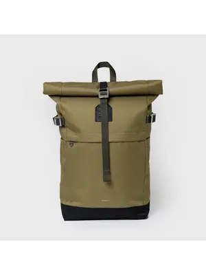 Sandqvist Icon Rolltop Backpack M Olive Drab Rygsæk