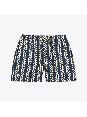 OAS Blue Scribble Badeshorts