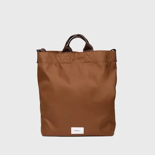 Sandqvist Ground Shopper Bag Sepia Brown Schoudertas Sandqvist Ground Shopper Bag Sepia Brown Schoudertas