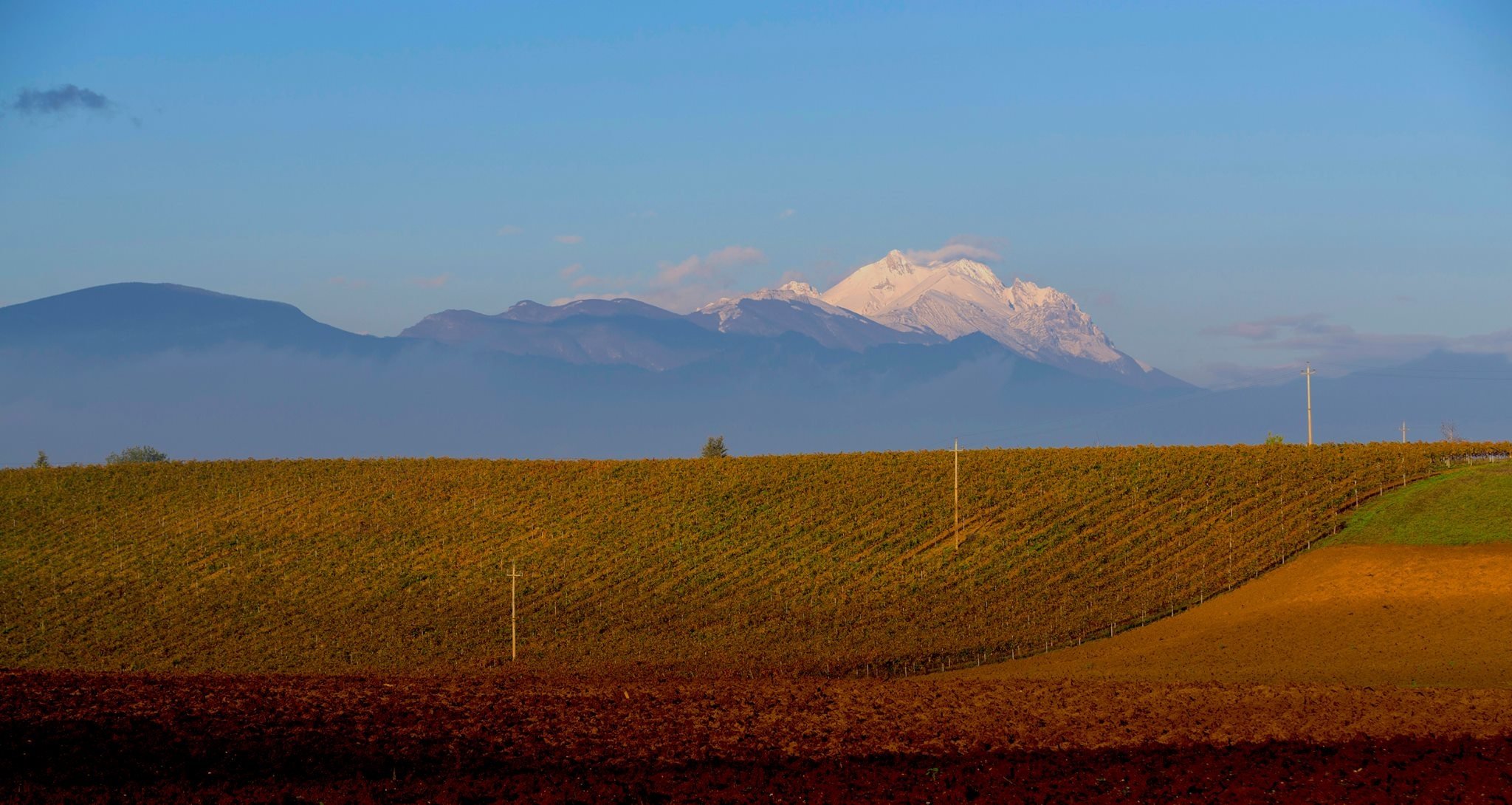Abruzzen met de Appenijnen en Gran Sasso als achtergond