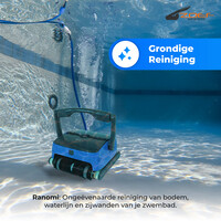 Schwimmbadroboter Ranomi für Boden, Wände und Wasserlinie