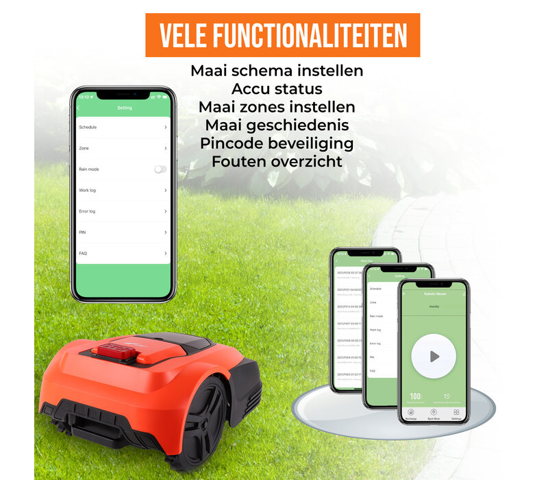 Zoef Robot robotic lawnmower Dirk with App <600 m2