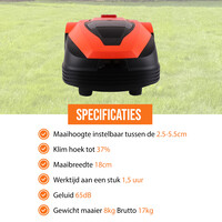 Zoef Robot robotic lawnmower Betsie with APP <1400 m2