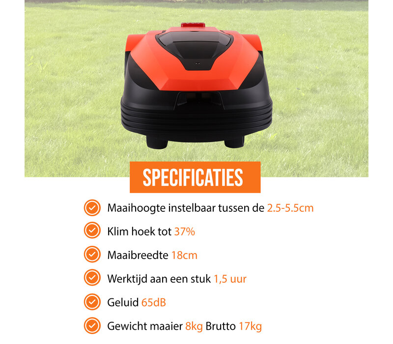 Zoef Robot robotic lawnmower Betsie with APP <1400 m2