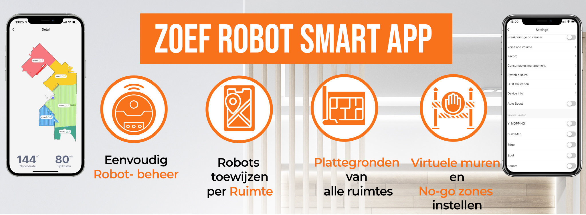 Arie App en plattegrond