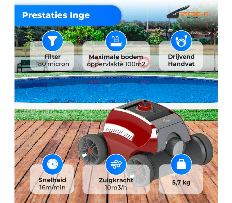 Zoef Robot robot de piscine  Inge