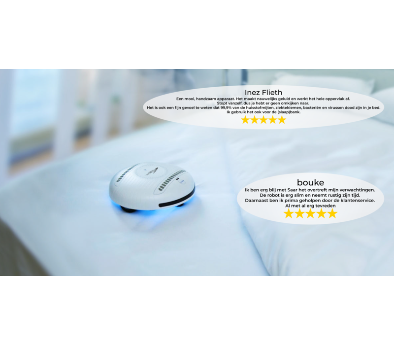 Zoef Robot UV-C robot doodt bacteriën en huisstofmijt