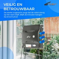 Zoef Robot raamwasser Bobbie 2.0 met borstel en waterspray