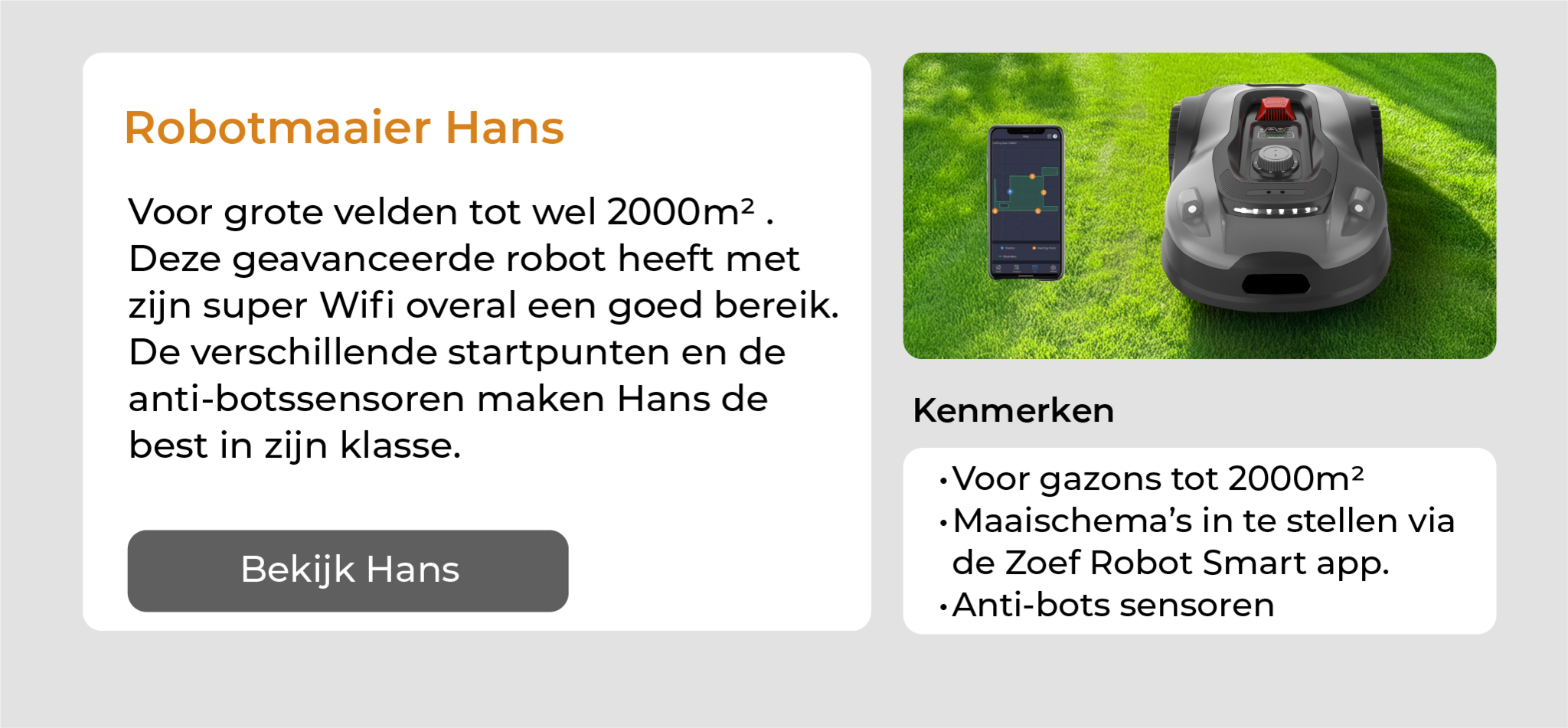 Robotgrasmaaier Hans