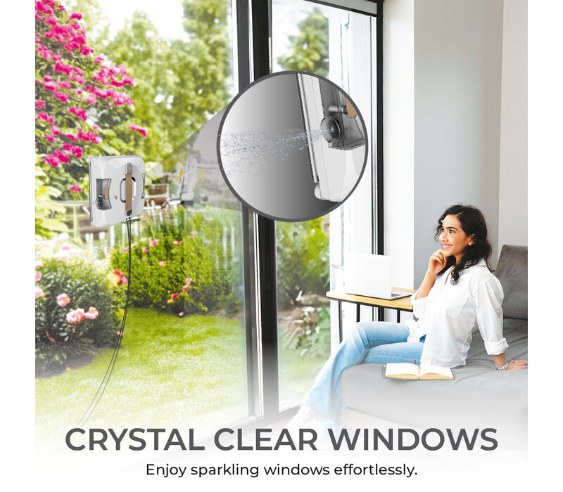 Zoef Robot window cleaner Bobbie 4.0 with water spray