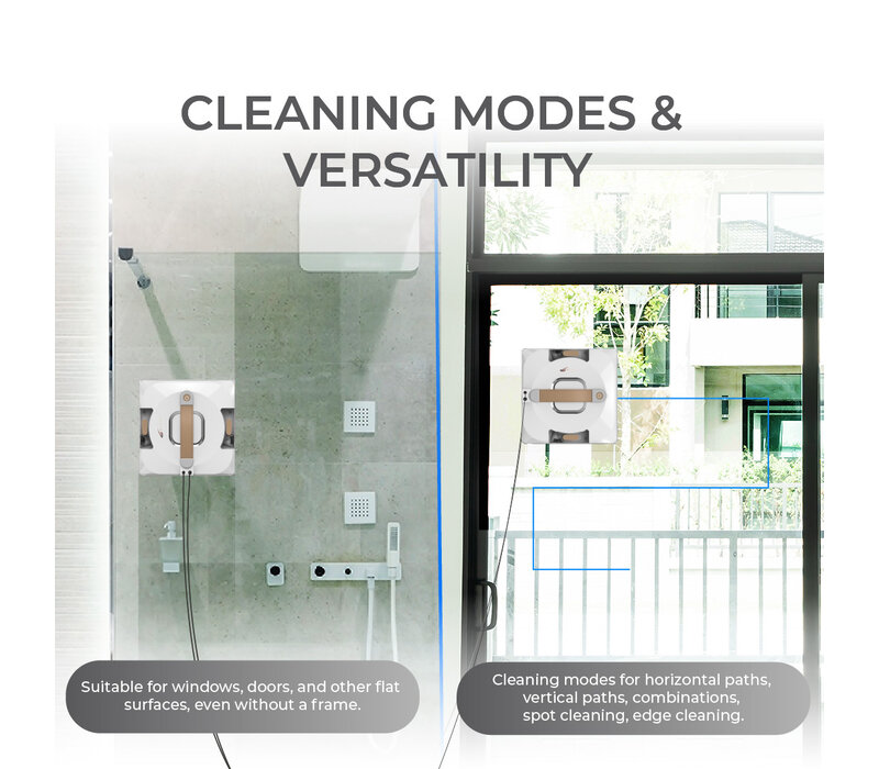 Zoef Robot window cleaner Bobbie 4.0 with water spray