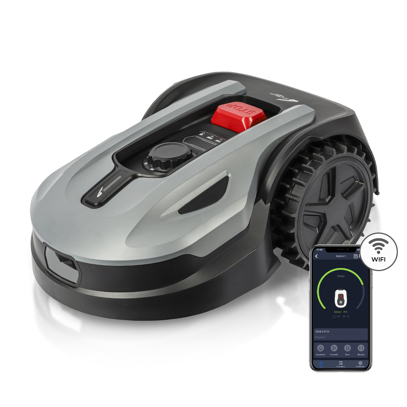 Robot lawn mower Katrien up to 500m2 With App - Zoef Robot Robot lawn mower Katrien up to 500m2 With App - Zoef Robot