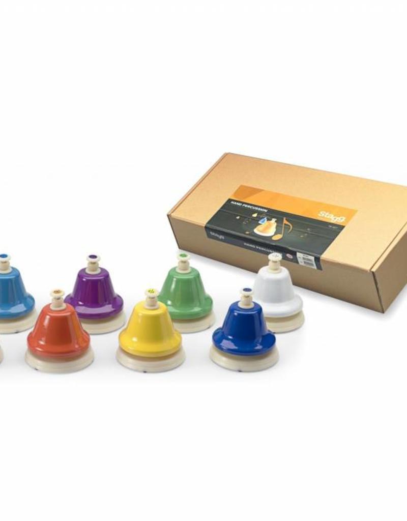 Tafelbellen voor kids  - set van 8  met kleurcodering