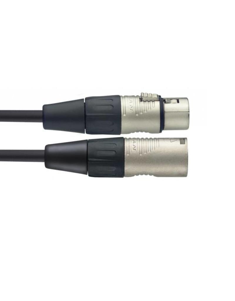 Microfoonkabel - XLR/XLR (m/v), 6 meter Neutrik connectoren