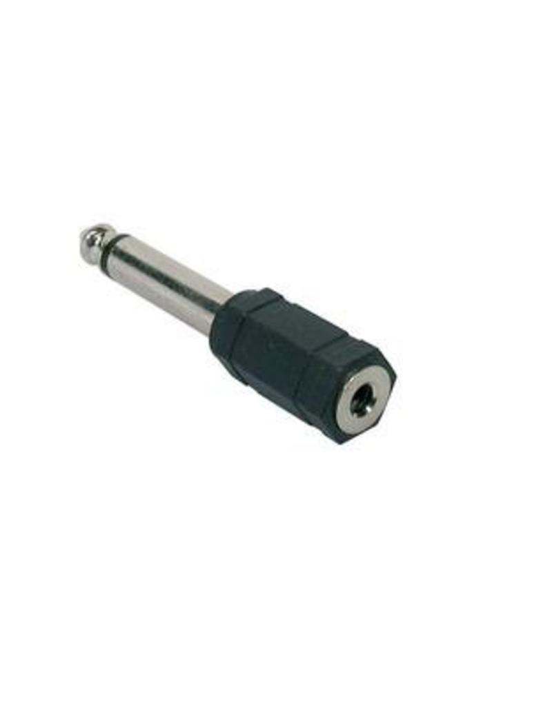 Verloopplug  jack 6.3mmjack - 3.5mm mono