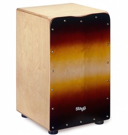 Stagg Cajon CAJ50M sunburst met gevoerde hoes