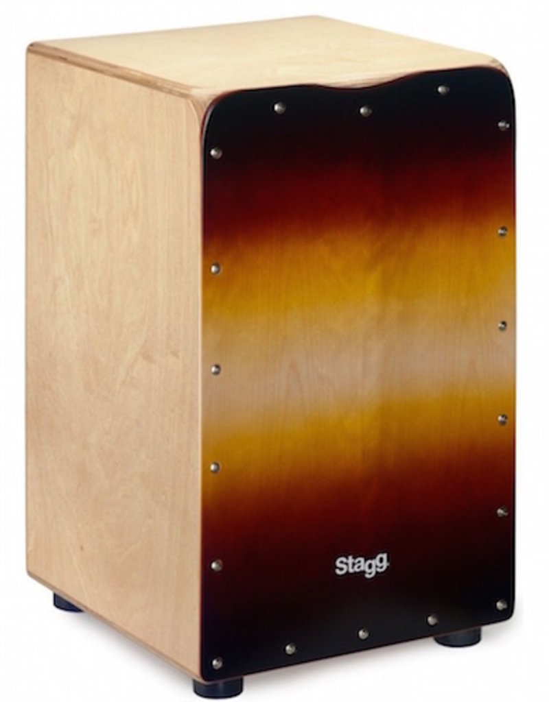 Stagg Cajon CAJ50M sunburst met gevoerde hoes