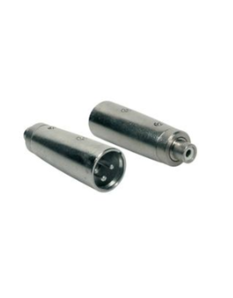 Boston Verloop plug, XLR male metaal, RCA female