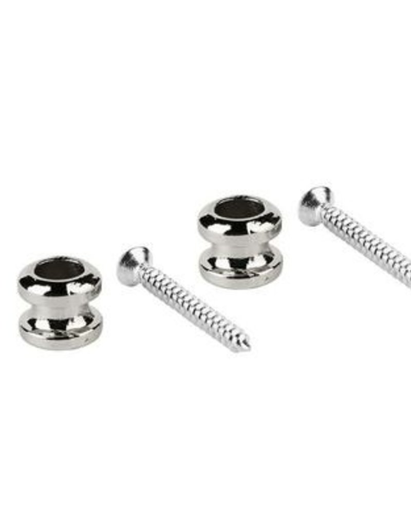 Boston Straplock button with screw 2x Nickel